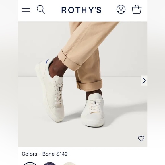 Rothy's Mens The RS02 Knit Unisex Sneakers Bone Size 11.5M/13 Wmns Mew W/O Box - Picture 1 of 16